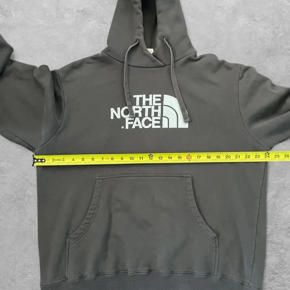 The North Face Half Dome Hoodie Men's L Charcoal Gray Embroidered Logo